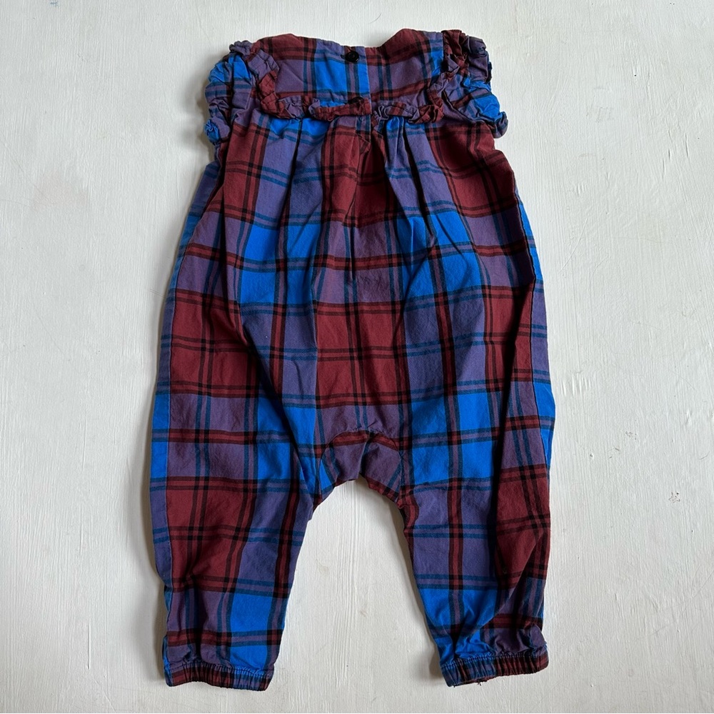 Tea Collection Family Plaid Ruffle Romper - Picture 5 of 5